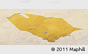 Physical Panoramic Map of Sonid Youqi, lighten