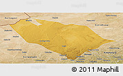 Physical Panoramic Map of Sonid Youqi, satellite outside