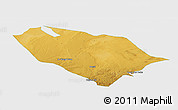 Physical Panoramic Map of Sonid Youqi, single color outside
