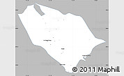 Gray Simple Map of Sonid Youqi, single color outside