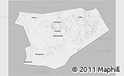 Gray 3D Map of Taibus Qi, single color outside