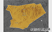 Physical 3D Map of Taibus Qi, darken, desaturated