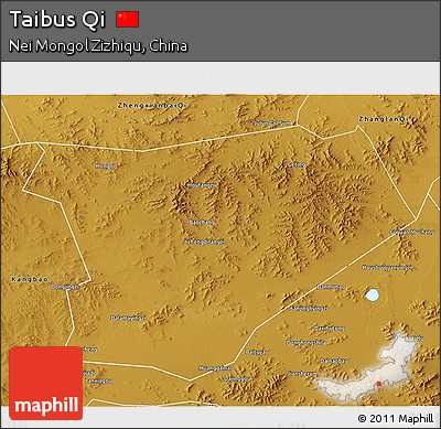 Physical 3D Map of Taibus Qi