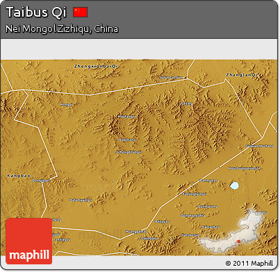 Physical 3D Map of Taibus Qi