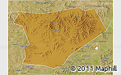 Physical 3D Map of Taibus Qi, satellite outside