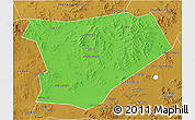 Political 3D Map of Taibus Qi, physical outside