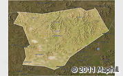 Satellite 3D Map of Taibus Qi, darken