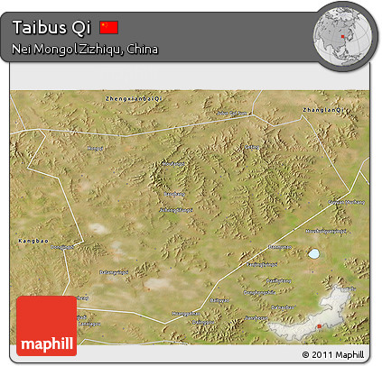 Satellite 3D Map of Taibus Qi