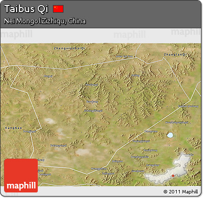 Satellite 3D Map of Taibus Qi