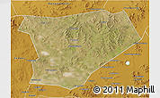 Satellite 3D Map of Taibus Qi, physical outside