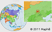 Political Location Map of Taibus Qi