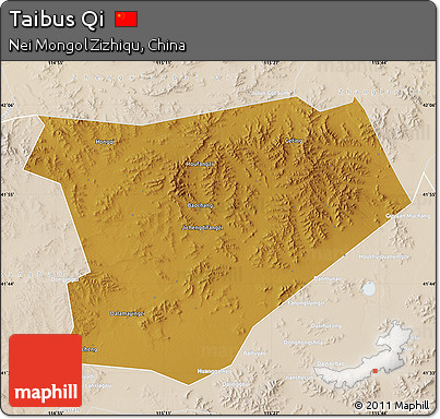Physical Map of Taibus Qi, lighten