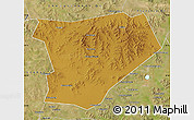 Physical Map of Taibus Qi, satellite outside