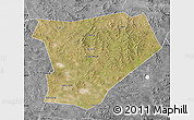 Satellite Map of Taibus Qi, desaturated