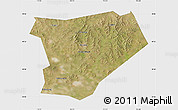 Satellite Map of Taibus Qi, single color outside