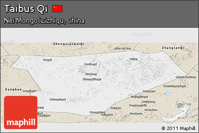 Classic Style Panoramic Map of Taibus Qi
