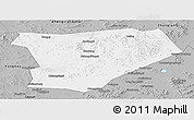 Gray Panoramic Map of Taibus Qi