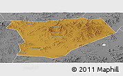 Physical Panoramic Map of Taibus Qi, desaturated