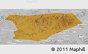 Physical Panoramic Map of Taibus Qi, lighten, desaturated