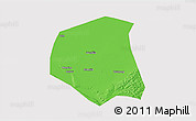 Political 3D Map of Togtoh, cropped outside