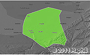 Political 3D Map of Togtoh, darken, desaturated