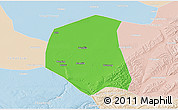 Political 3D Map of Togtoh, lighten
