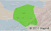Political 3D Map of Togtoh, lighten, semi-desaturated