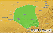Political 3D Map of Togtoh, physical outside