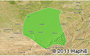 Political 3D Map of Togtoh, satellite outside