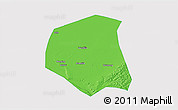 Political 3D Map of Togtoh, single color outside