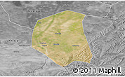 Satellite 3D Map of Togtoh, desaturated