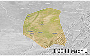 Satellite 3D Map of Togtoh, lighten, desaturated