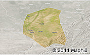 Satellite 3D Map of Togtoh, lighten, semi-desaturated