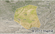 Satellite 3D Map of Togtoh, semi-desaturated