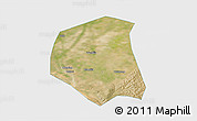 Satellite 3D Map of Togtoh, single color outside