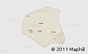 Shaded Relief 3D Map of Togtoh, cropped outside