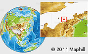 Physical Location Map of Togtoh, highlighted parent region