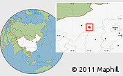 Savanna Style Location Map of Togtoh, highlighted country