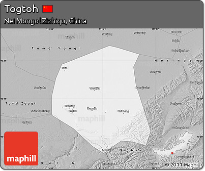 Gray Map of Togtoh