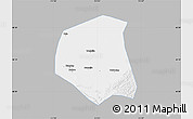Gray Map of Togtoh, single color outside