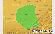 Political Map of Togtoh, physical outside