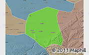 Political Map of Togtoh, semi-desaturated