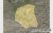 Satellite Map of Togtoh, darken, semi-desaturated