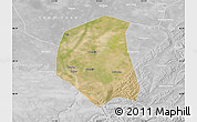 Satellite Map of Togtoh, lighten, desaturated