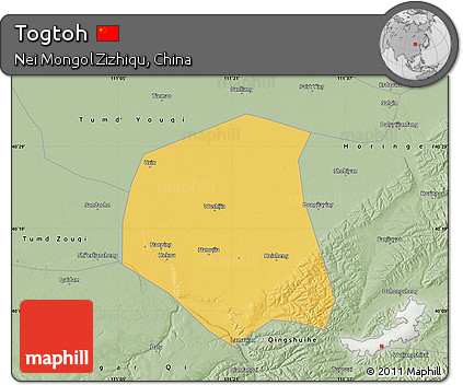 Savanna Style Map of Togtoh