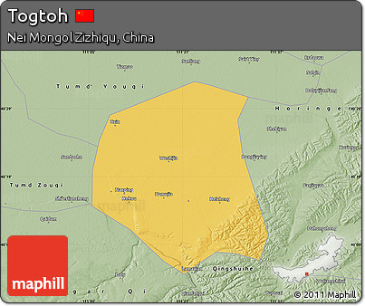 Savanna Style Map of Togtoh