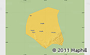 Savanna Style Map of Togtoh, single color outside