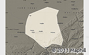 Shaded Relief Map of Togtoh, darken