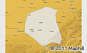 Shaded Relief Map of Togtoh, physical outside