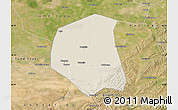 Shaded Relief Map of Togtoh, satellite outside